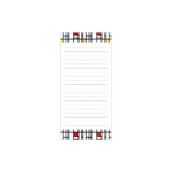 Piet Mondrian magnetic notepad